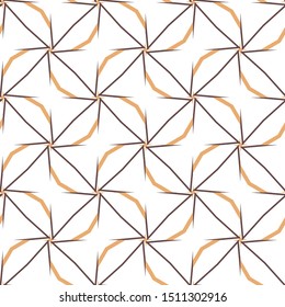 Seamless vector pattern in geometric ornamental style