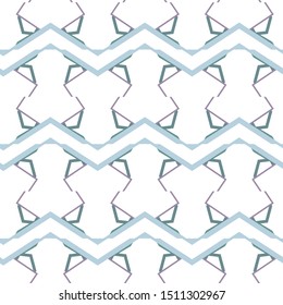 Seamless vector pattern in geometric ornamental style