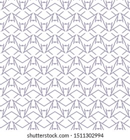 Seamless vector pattern in geometric ornamental style