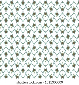 Seamless vector pattern in geometric ornamental style