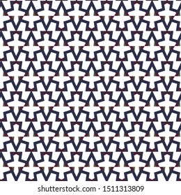 Seamless vector pattern in geometric ornamental style