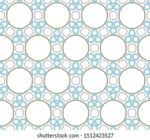 Seamless vector pattern in geometric ornamental style