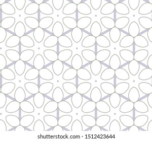 Seamless vector pattern in geometric ornamental style
