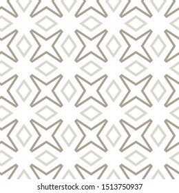 Seamless vector pattern in geometric ornamental style