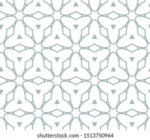 Seamless vector pattern in geometric ornamental style
