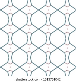 Seamless vector pattern in geometric ornamental style