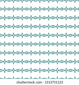 Seamless vector pattern in geometric ornamental style