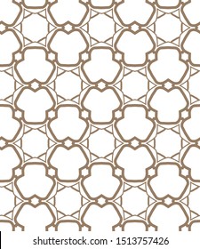 Seamless vector pattern in geometric ornamental style