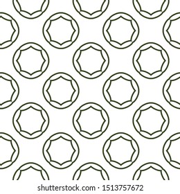 Seamless vector pattern in geometric ornamental style