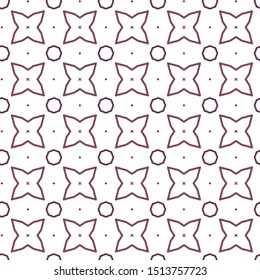 Seamless vector pattern in geometric ornamental style