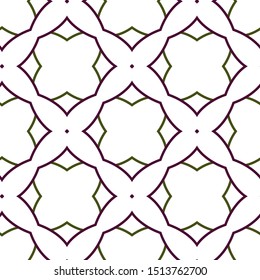Seamless vector pattern in geometric ornamental style