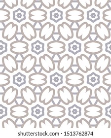 Seamless vector pattern in geometric ornamental style