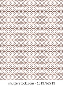 Seamless vector pattern in geometric ornamental style