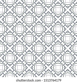 Seamless vector pattern in geometric ornamental style
