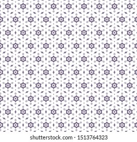 Seamless vector pattern in geometric ornamental style