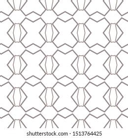 Seamless vector pattern in geometric ornamental style