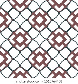 Seamless vector pattern in geometric ornamental style