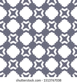 Seamless vector pattern in geometric ornamental style