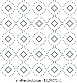 Seamless vector pattern in geometric ornamental style