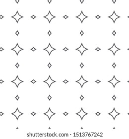 Seamless vector pattern in geometric ornamental style