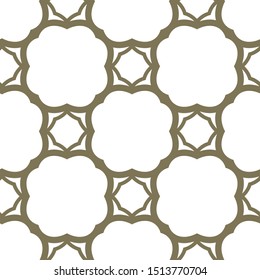 Seamless vector pattern in geometric ornamental style