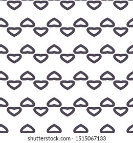Seamless vector pattern in geometric ornamental style