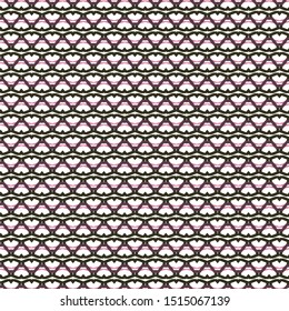 Seamless vector pattern in geometric ornamental style