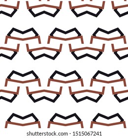 Seamless vector pattern in geometric ornamental style