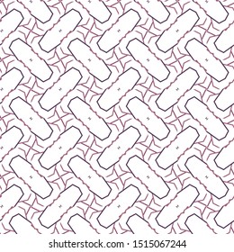 Seamless vector pattern in geometric ornamental style