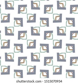 Seamless vector pattern in geometric ornamental style