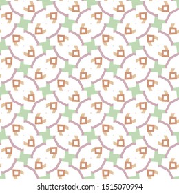 Seamless vector pattern in geometric ornamental style