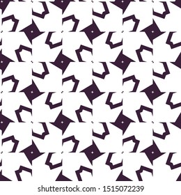 Seamless vector pattern in geometric ornamental style
