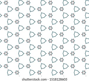 Seamless vector pattern in geometric ornamental style