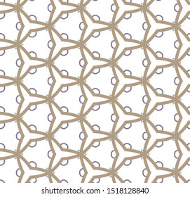 Seamless vector pattern in geometric ornamental style