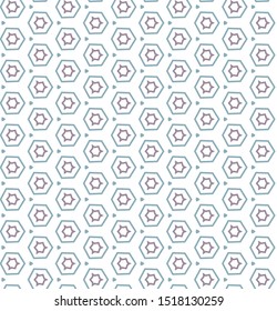 Seamless vector pattern in geometric ornamental style