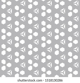 Seamless vector pattern in geometric ornamental style