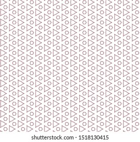 Seamless vector pattern in geometric ornamental style