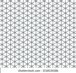 Seamless vector pattern in geometric ornamental style