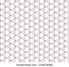 Seamless vector pattern in geometric ornamental style