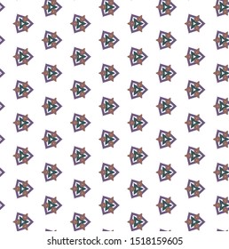 Seamless vector pattern in geometric ornamental style