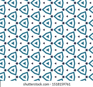 Seamless vector pattern in geometric ornamental style