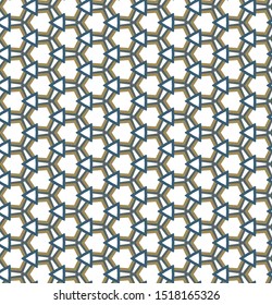 Seamless vector pattern in geometric ornamental style