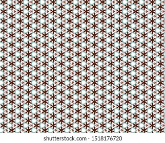 Seamless vector pattern in geometric ornamental style