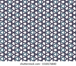 Seamless vector pattern in geometric ornamental style
