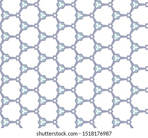 Seamless vector pattern in geometric ornamental style