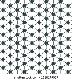 Seamless vector pattern in geometric ornamental style