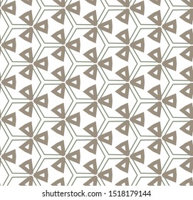 Seamless vector pattern in geometric ornamental style