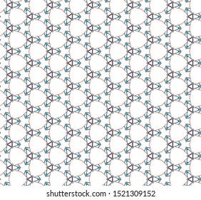 Seamless vector pattern in geometric ornamental style