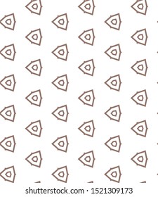 Seamless vector pattern in geometric ornamental style