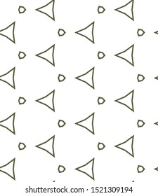 Seamless vector pattern in geometric ornamental style